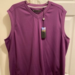 Pebble Beach Performance Men's Purple Half Sleeves Golf Vest/Jacket